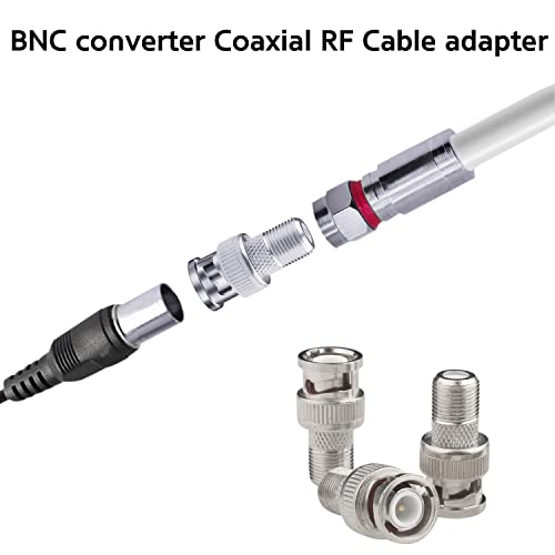 Conector F a BNC 22 Piezas Adaptador Coaxial 75 Ohm miniatura 5