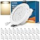 20er LED Einbaustrahler 230V Flach, 5W Spots Neutralweiß 4000K IP44 Bad Einbauleuchten, 68-80mm EinbauØ Deckenspots 450LM Einbaustrahler LED Spots Deckenleuchte für Badezimmer Wohnzimmer Küche