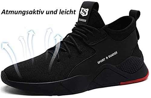 Nasonberg Veiligheidsschoenen Heren Dames Lichtgewicht Werkschoenen met Stalen Neus Ademende Unisex 36-48 EU - Image 4