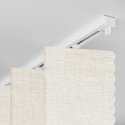 JILRON 100% Blickdichter Türvorhang – Faltbares Akordion-Design mit Magnetverschluss & Klebemontage ohne Bohren, inkl. Schiene – Für Terrassentüren oder Glastüren, Hellgelb, 201x180 cm