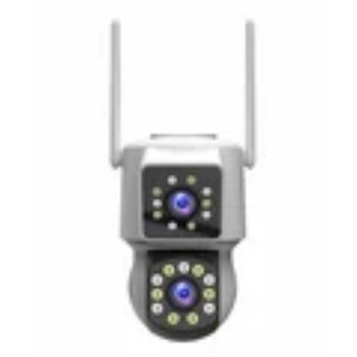 WiFi Outdoor Security Camera, Dual Lens HD with Auto Tracking, Color Night Vision, Motion Detection, 2-Way Audio, Waterproof & Weatherproof CCTV Dome Camera for Home Surveillance