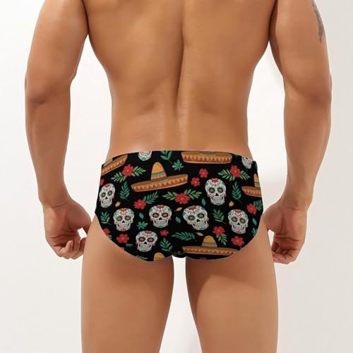 Low-Waist Men's Sexy Swim Briefs Quick-Dry Fabric for Beach Parties & Summer Vacations2