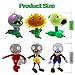 Dyharnsty 6pcs Plants and Zombies Plush vs Toys Sets PVZ Plush Stuffed Toys Soft Figure Doll Great Birthday Gifts for Kids