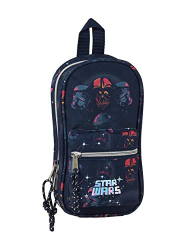 Safta 412001747 Plumier mochila estuches llenos  33 piezas  escolar Star Wars  Death