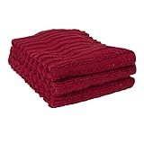 Ritz Royale Collection Dish Cloth Set, Paprika, 3-Piece