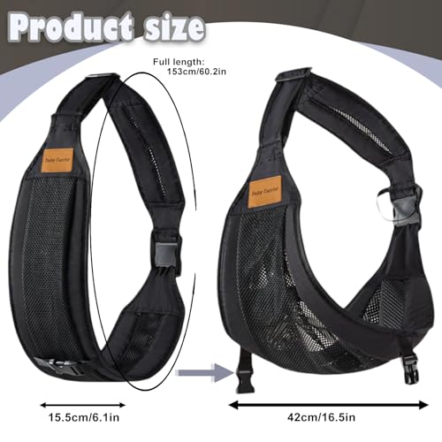 Babytragetasche, verstellbar, tragbar, Tragetuch für Babys 0-36 Monate, Kleinkinder bis 20 kg (schwarz)