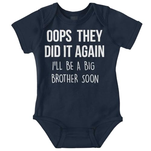 Image of Brisco Brands Funny Big Brother Baby Announcement Baby Bodysuit Jumper Boys