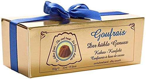 Goufrais Eiskonfekt feinste Pralinen. Gugelhupf Schoko Trüffel Pralinen Konfekt. Geschenk Pralines. Genuss pur Box 150g Cover