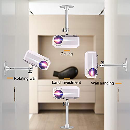 Angrox Mini Projector Mount, Projection 360 Degree Mini Stand/Mount for DR.J/VANKYO/QKK/PVO/AuKing/Jinhoo/DBPOWER/Anker/AAXA and Most Other Mini Projector - Thumbnail 5