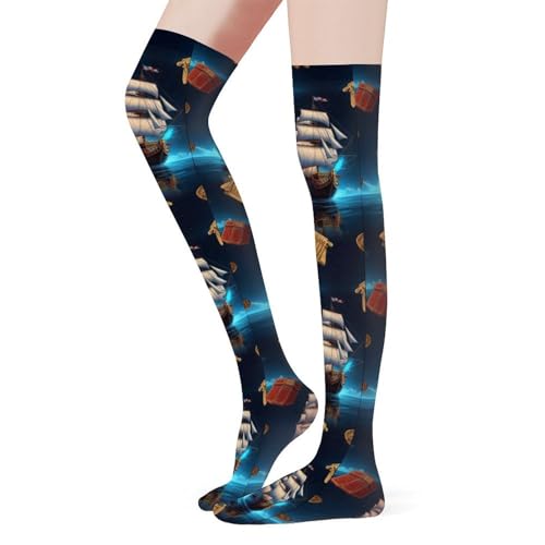 Girls Cute Knee High Stockings Warm Over Calf For School Uniform Skirt2