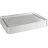 HARDURA Aluminum Perforated Baking Sheet Pan 18”L X 26”W X 1”H Cookie Sheet, 6Packs, For Oven in Bakery & Restaurant, Kitchen