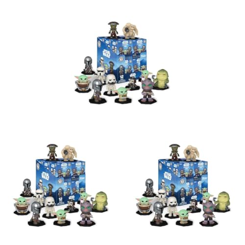 Funko Mystery Mini: Star Wars - The Mandalorian y Grogu - 1 de los 12 Personajes Diferentes para coleccionar - Los diseños Pueden Variar - Figura de Vinilo Coleccionable - Idea para Regalo