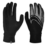 Nike Mens Lightweight Tech 360 Running Glo Black/Black/Silver L, schwarz