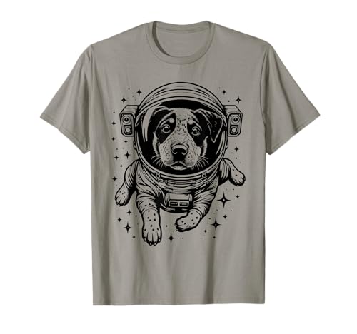 Cane Papà Mamma Spazio - Astronauta Texas Heeler Maglietta
