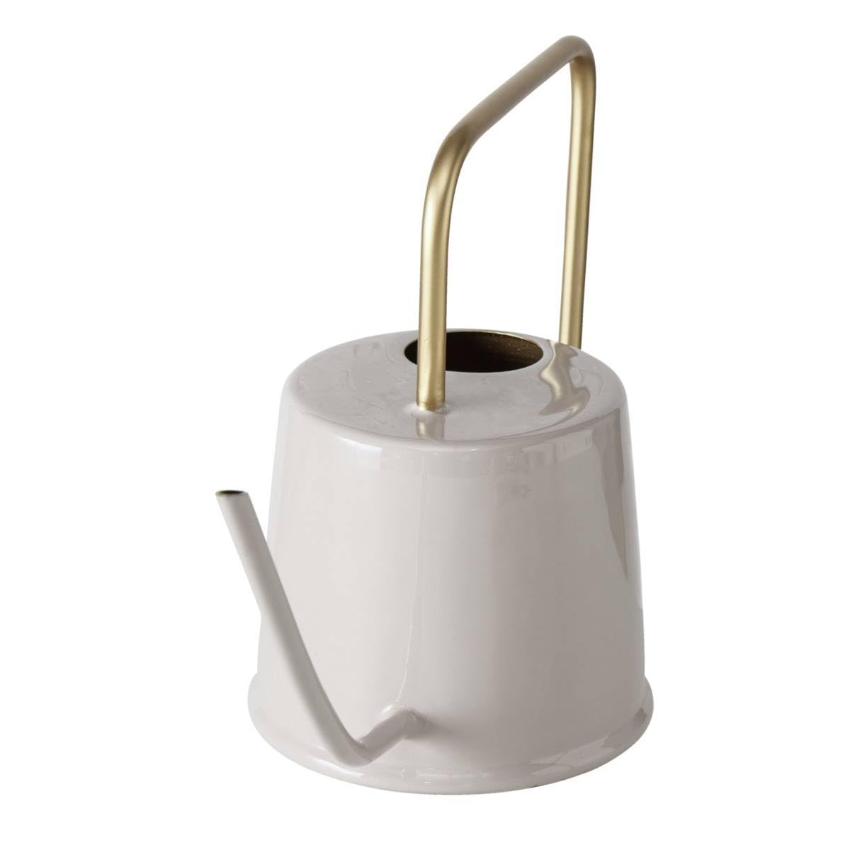 Boltze Home Konewka z metalu Jaryn, emaliowana, 23 cm, wzór: błyszcząca