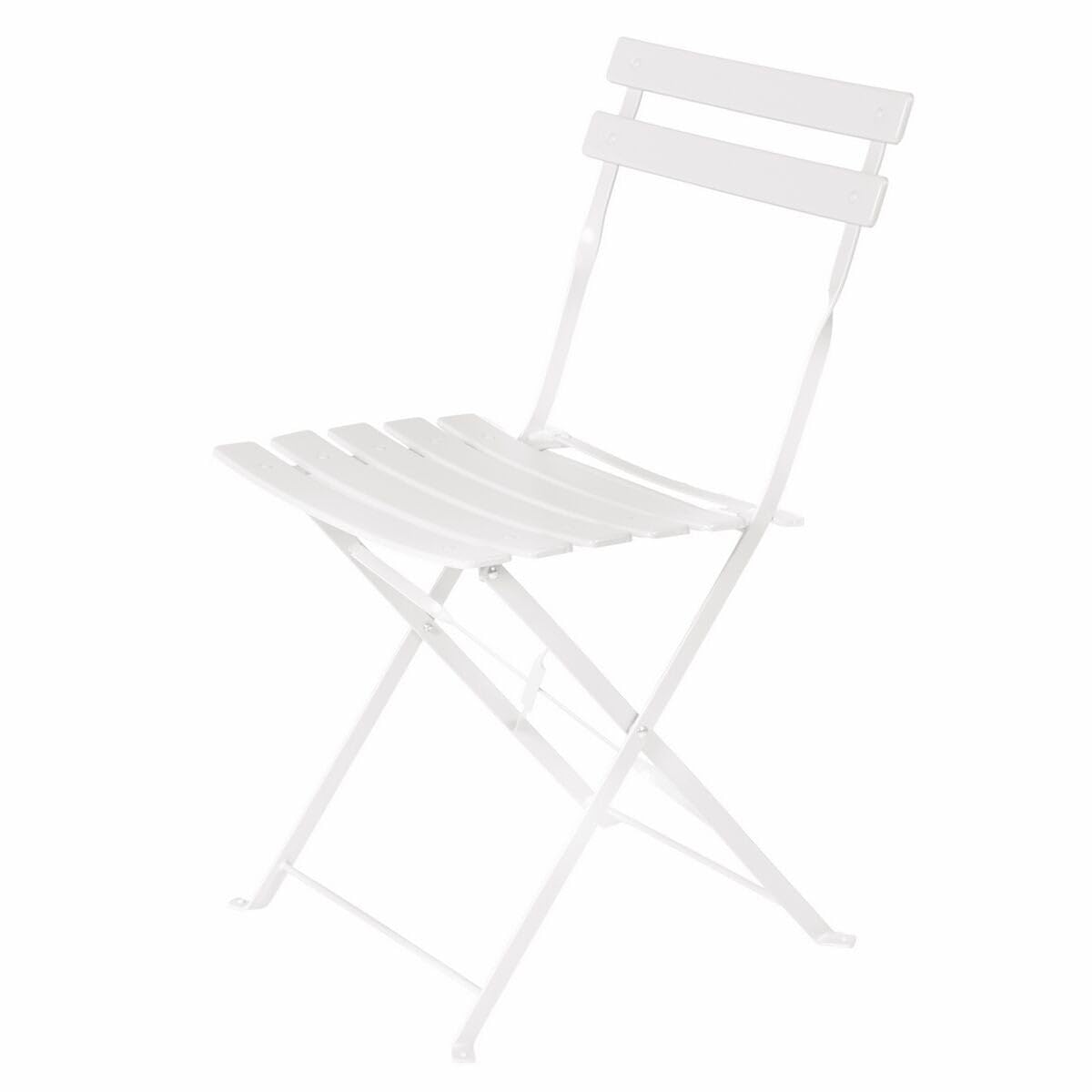 LOLAhome Set 2 Sillas jardín plegables Sira Acero blancas 41x46x80 cm | Tratamiento Epoxi para exterior. en oferta en Amazon