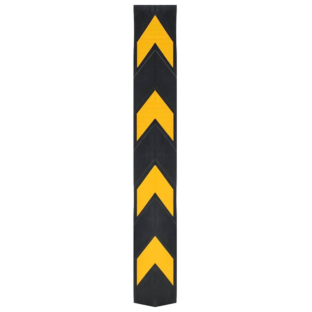 10 protectores de esquina de goma 80 cm para aparcamiento