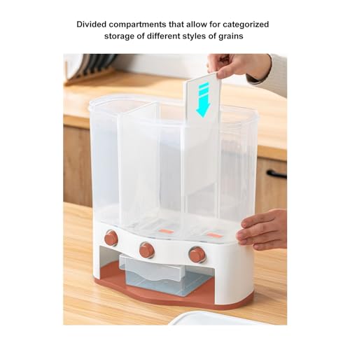 Contenedor de alimentos secos con compartimentos divididos Tissting 3