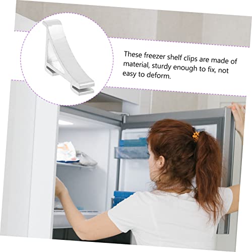 OSALADI 8 Pçs Ganchos De Armário De Geladeira Comercial Prateleiras Dobráveis ​​Congelador Prateleir