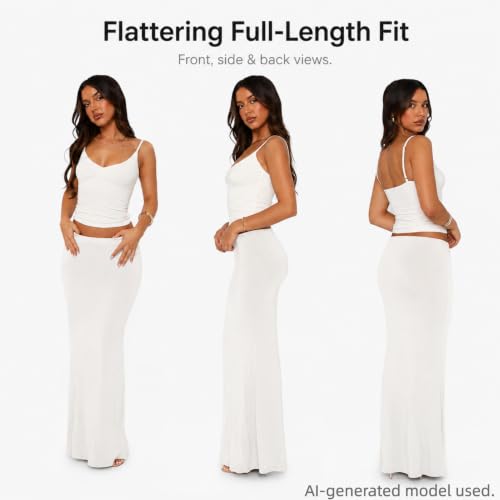 Image of Two Piece Skirt Set for Women - Sexy Sleeveless Spaghetti Strap Pleated Tank Top Maxi Long Skirts Sets