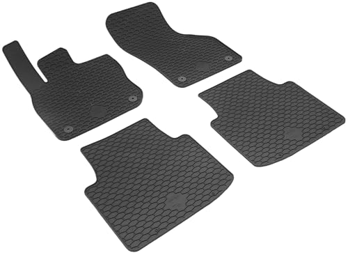 Tapis de sol WALSER DirtGuard étanche et robuste pour Passat B9 et Superb 4