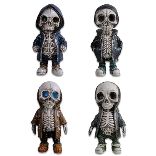 Mini Résine Squelette Figurines Décoration: Statuettes Sculptures Gothiques - 2