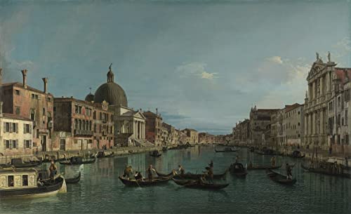 Peinture murale Venisele Grand Canal pour habiller un grand mur de salon