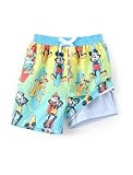 Disney Mickey Mouse Infant Rash Guard Swim Trunks Baby Boys Swim Short Compression Liner Summer Sea Playwear...