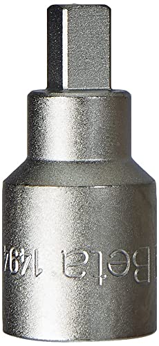 Peso 40 g BETA 14940258 Chiavi Quadri Tappi Olio 1/2 X Q8, 8 mm