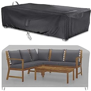 KEKAFU Abdeckung Gartenmöbel, Geeignet FÜR Gartenmöbel Abdeckung, SchutzhÜLle Gartenmöbel, Gartenmöbel Abdeckung Wasserdicht, Wetterfest, 420D Oxford Abdeckung, UV-Beständiges (250x210x90cm)…