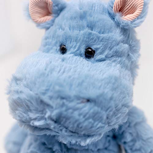 Mollis Kuscheltier - Nilpferd - 36 cm - Plüschtier-Nilpferd - Kinder-Kuscheltier - weiches Stofftier für Kinder und Babys