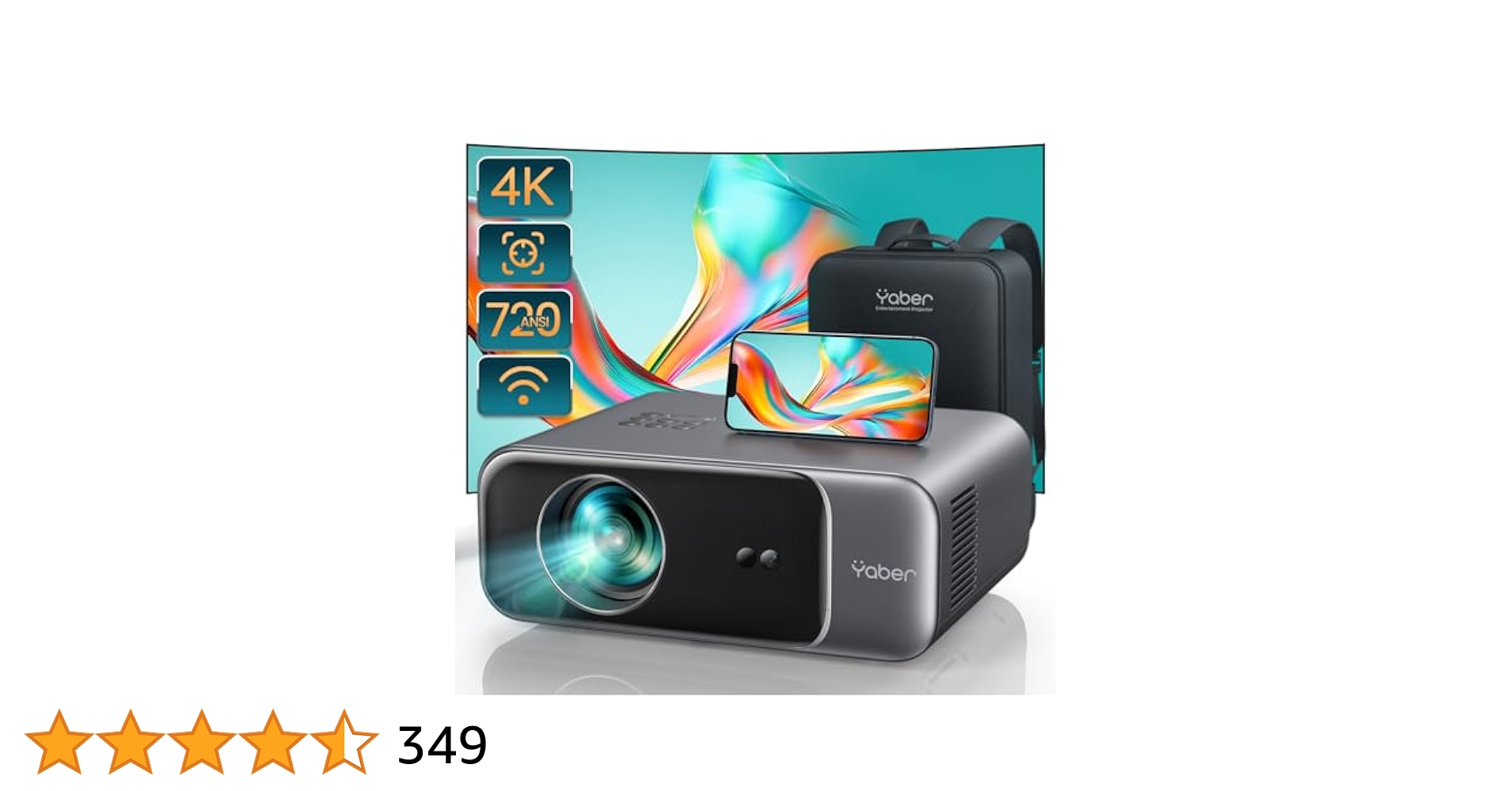 Amazon.co.jp: YABER PROV9プロジェクター 家庭用 720ANSI高輝度