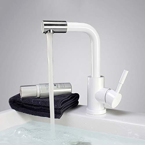Robinet de lavabo en acier inoxydable mat brossé LUNEZY mitigeur chic