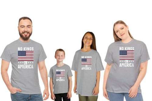 No King No Kings in America Family Matching Graphic Tee Set