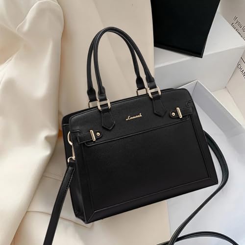 Image of LOVEVOOK Purses and Handbags for Women, Tote Shoulder Bag Satchel Purse and PU Leather Top Handle for ladies