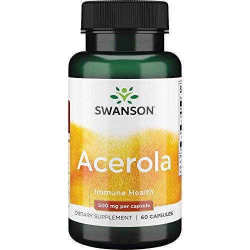 Swanson Acerola 500 Milligrams 60 Capsules