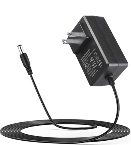 Bgojot 12V Adapter for I·B·N G NDC6 Nail Dust Collector with Lamp Professional Nail Vacuum Collector Suction Extractor Fan Machine DC12V 3A Replacement Power Supply Charger Cord Cable