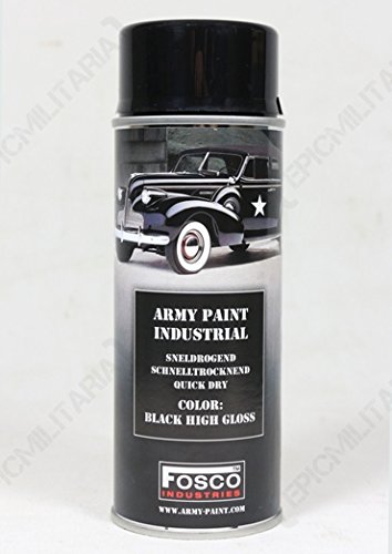 400ml Military Style SPRAY PAINT (Army Spray Paint - Gloss Black) — image 1