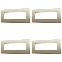 Placca Compatibile Vimar Arke - Copriinterruttori In Plastica Bianca Per 3 Posti/Moduli - Facile Installazione - Foto 4