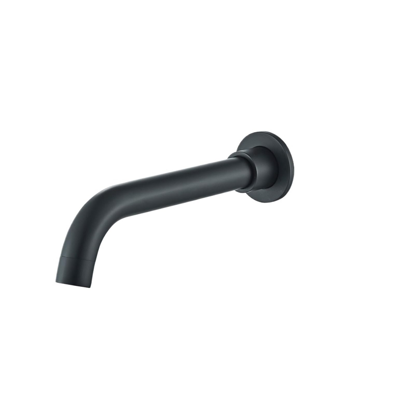 Wwpmnqd One Color Taps Brass Bath Tub Spout Faucet Accessory Brushed Wall Outlet Black Faucets Spouts Replacement For Garden(Black 15Cm)