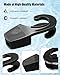 25mm One-Handed Boat Fender Hanger, 4 Pcs Boat Rail Fender Hangers, Boat Fender Clips for Boat Bumpers, Black