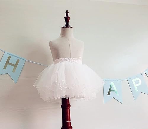Miniatura 4 de Baby Girls' Tutu Skirt Toddler 4 Layered Tulle Tutus 1-9T