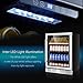 Kalamera 24'' Wine refrigerator 46 Bottle Dual Zone Built-in and Freestanding with Stainless Steel & Triple-Layer Tempered Glass Door and Temperature Memory Function