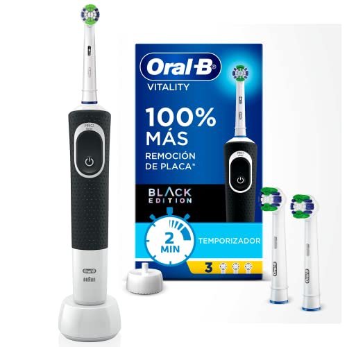 Higiene Bucal Y Dental, Drugstore Oral B Cepillo de Dientes Eléctrico Recargable Vitality 100, 1 Unidad + Repuesto Precision Clean 3 Unidades