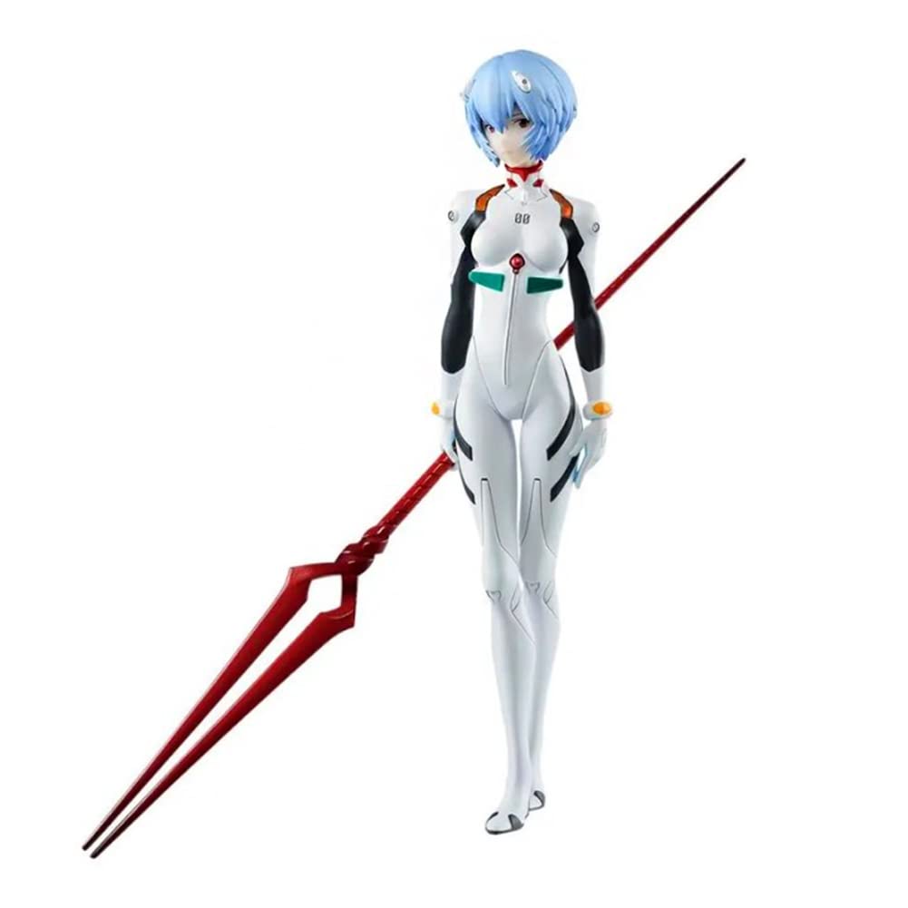 Anjinguang Anime Action Figure Ayanami Rei - 23cm Ayanami Rei Cartoon Model Statue, Desktop Decoration Handcrafte Collection Souvenir Gift for Kids Fans