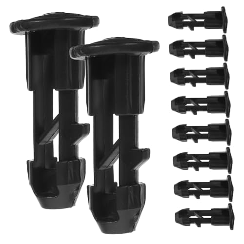 OKUMEYR 10pcs Trash Can Lid Latch Replacement Latch for Dustbin Cover Easy Installation Fit for Outdoor Trash Bin Accessories