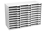 AdirOffice File Organizer Classroom - Office - Home (30 Slots, White)