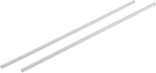 Aexit Solid Acrylic Electrical equipment Round Rod PMMA Bar Clear 6mm Dia 10 Inch Long 2pcs