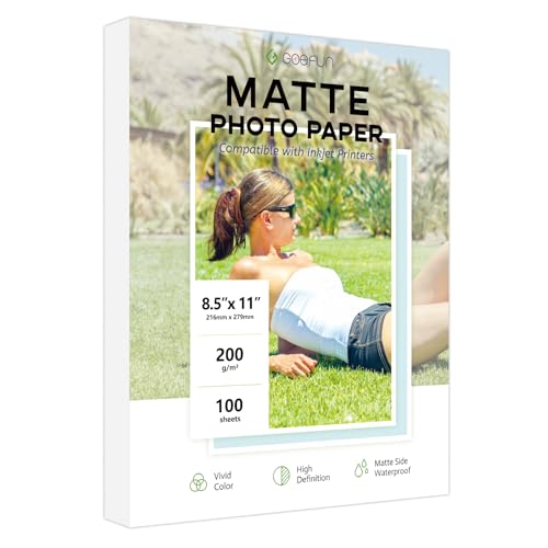 Papel Fotografico A4 Mate Hp Marca Goefun