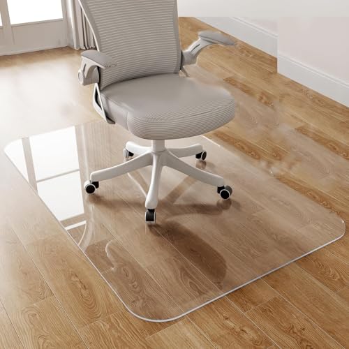 Transparent Office Chair mats,71 x 75 inch,Transparent Floor Protectors, Suitable for Office Chairs, Office Chair mats, Wood Tile Floor mats